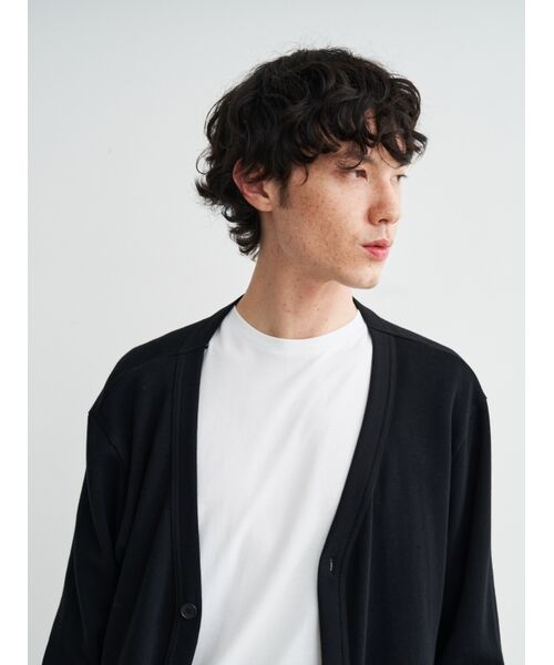 three dots / スリードッツ カーディガン・ボレロ | Men's souffle cotton cardigan | 詳細8