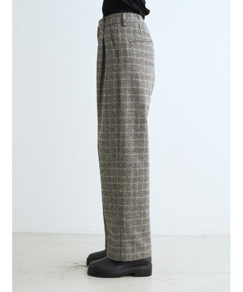 three dots / スリードッツ その他パンツ | Cotton tweed semi wide pants | 詳細9