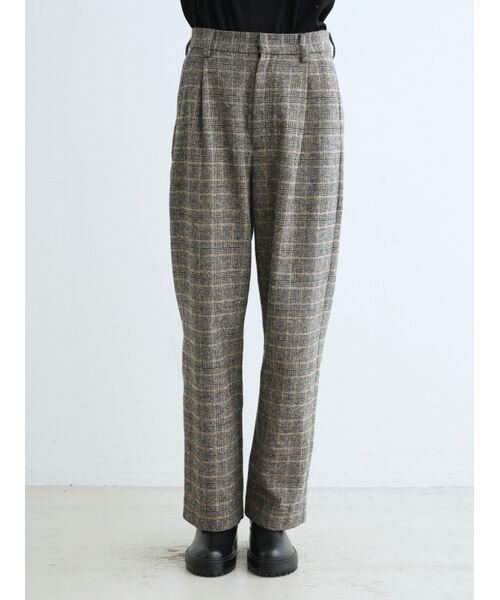 three dots / スリードッツ その他パンツ | Cotton tweed semi wide pants | 詳細8