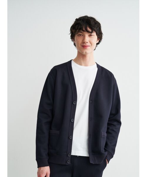 three dots / スリードッツ カーディガン・ボレロ | Men's cardboard sweat cardigam | 詳細6