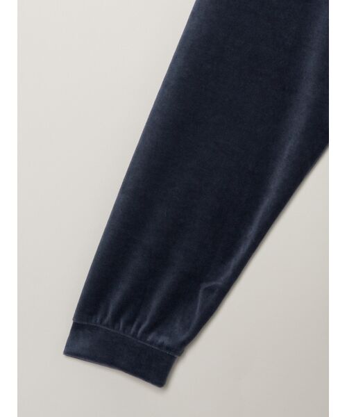 three dots / スリードッツ パーカー | Men's Cotton velour zip up hoodie | 詳細3