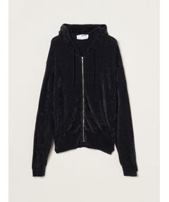 Velour sweater zip up hoody