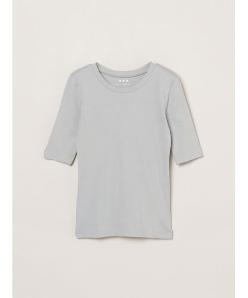 three dots / スリードッツ Tシャツ | Fundation cotton half sleeve T（grey）