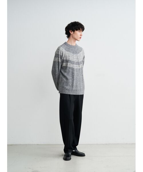 three dots / スリードッツ ニット・セーター | Men's centripetal knitting pullover | 詳細10