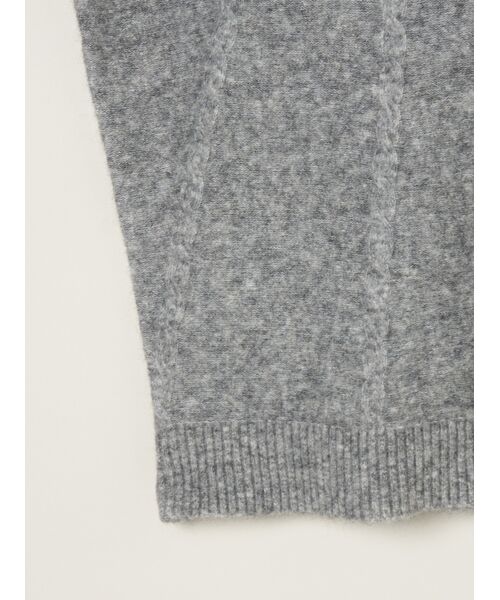 three dots / スリードッツ ニット・セーター | Men's centripetal knitting pullover | 詳細4