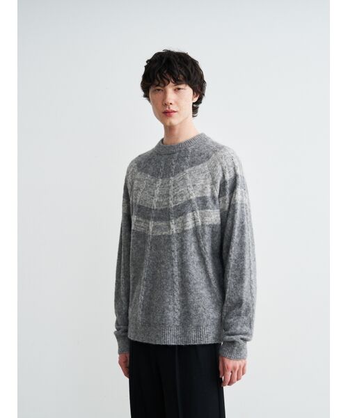 three dots / スリードッツ ニット・セーター | Men's centripetal knitting pullover | 詳細6