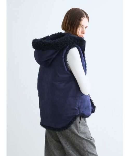 three dots / スリードッツ その他アウター | ecopel fur reversible vest | 詳細9