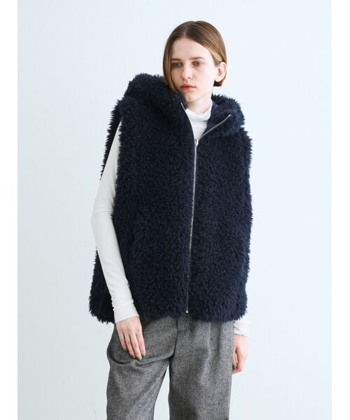 three dots / スリードッツ その他アウター | ecopel fur reversible vest | 詳細6