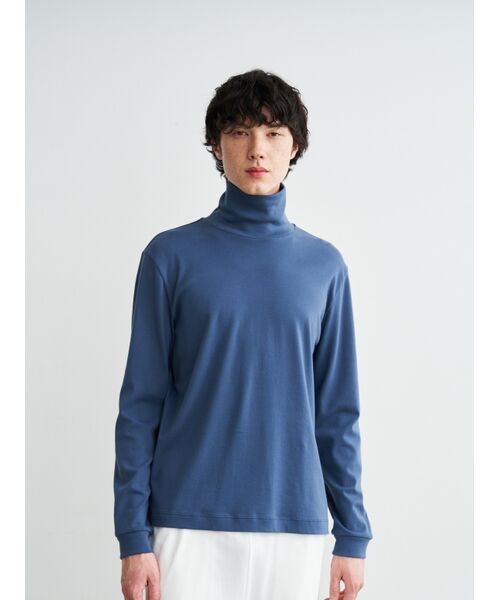 three dots / スリードッツ ニット・セーター | Men's brushed rib l/s turtle neck | 詳細6