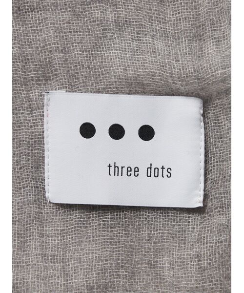 three dots / スリードッツ マフラー・ショール・スヌード・ストール | Airy cashmere wrap | 詳細3