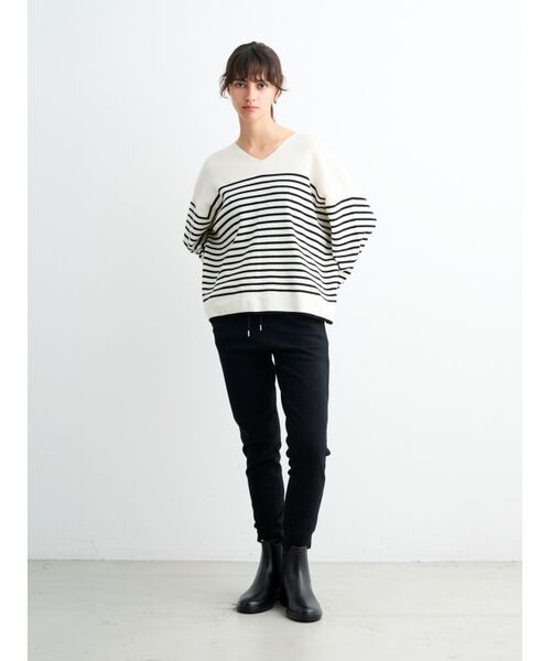 three dots / スリードッツ スカート | Wool outfit wide pullover | 詳細9