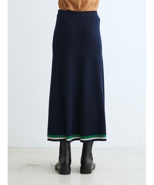 three dots / スリードッツ スカート | Wool outfit flair skirt | 詳細10