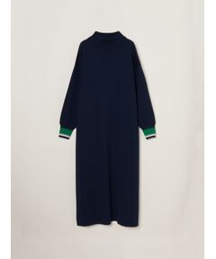 Wool outfit high neck dress