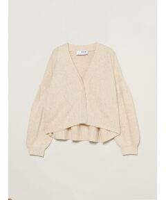 Melange wide cardigan