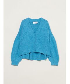 Melange wide cardigan