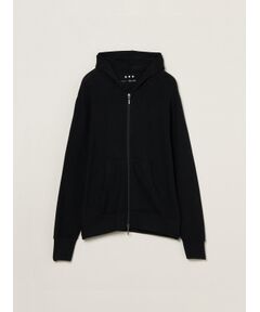 Brushed sweater zip up hoody