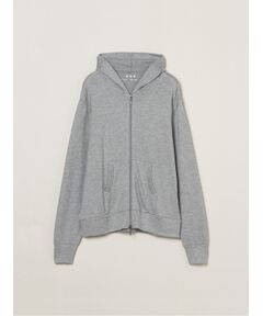 Brushed sweater zip up hoody