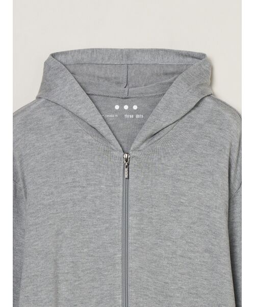 three dots / スリードッツ その他トップス | Brushed sweater zip up hoody | 詳細2