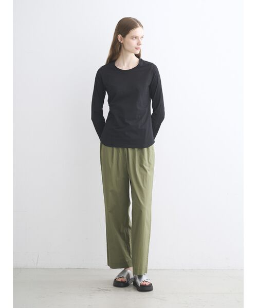 three dots / スリードッツ Tシャツ | Powdery cotton l/s crew neck | 詳細10