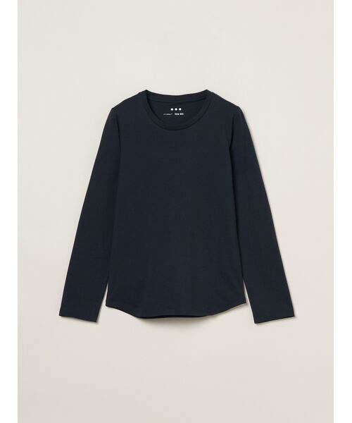 three dots / スリードッツ Tシャツ | Powdery cotton l/s crew neck | 詳細6