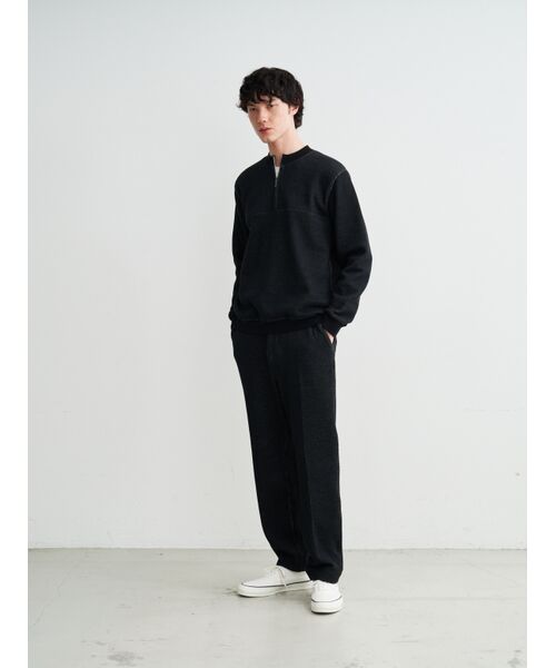 three dots / スリードッツ その他トップス | Men's doubleface long sleeve half zip pullover | 詳細10