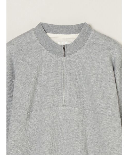 three dots / スリードッツ その他トップス | Men's doubleface long sleeve half zip pullover | 詳細2