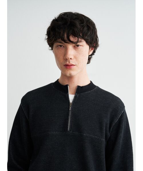 three dots / スリードッツ その他トップス | Men's doubleface long sleeve half zip pullover | 詳細8