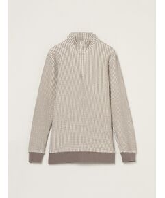 Men's cottonwaffle l/s halfzipPO