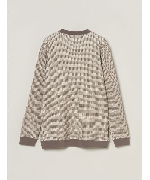 three dots / スリードッツ その他トップス | Men's cotton waffle l/s t-shirt | 詳細1