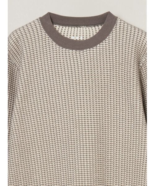 three dots / スリードッツ その他トップス | Men's cotton waffle l/s t-shirt | 詳細2