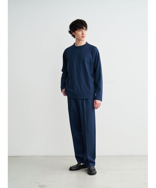 three dots / スリードッツ Tシャツ | Men'swoolpiquejersey l/s T-shirt | 詳細10