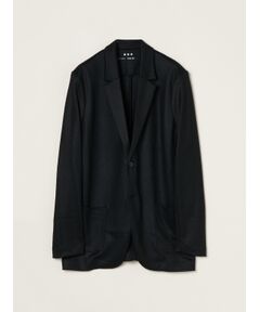 Men's wool pique jersey jacket