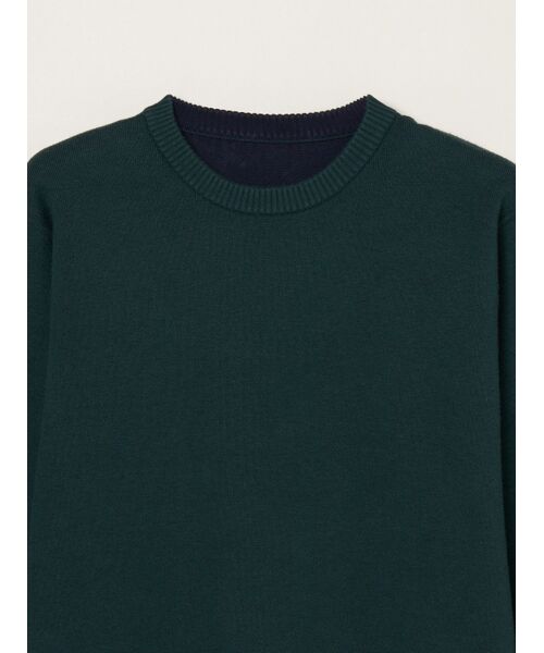 three dots / スリードッツ その他トップス | Men's reversible dual layerd l/s sweat | 詳細3