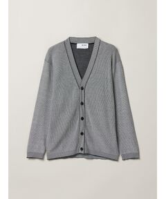 three dots / スリードッツ カーディガン・ボレロ | Men's organic cotton waffle cardigan