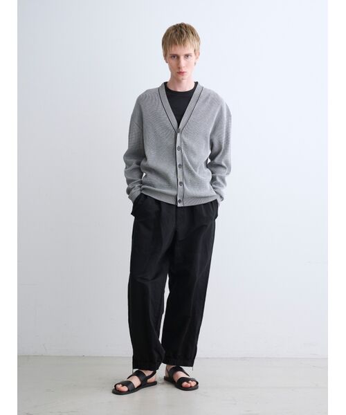 セール】 Men's organic cotton waffle cardigan （カーディガン