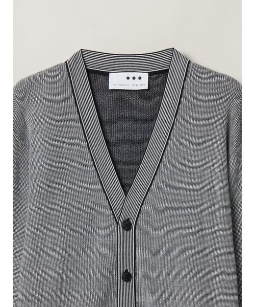three dots / スリードッツ カーディガン・ボレロ | Men's organic cotton waffle cardigan | 詳細2