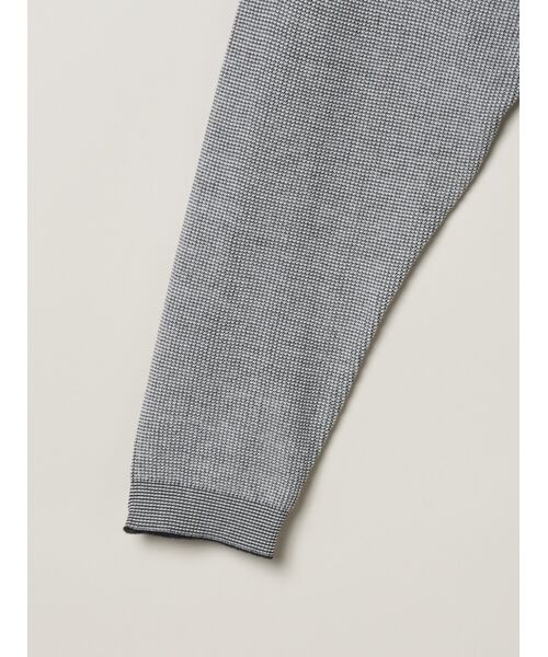 three dots / スリードッツ カーディガン・ボレロ | Men's organic cotton waffle cardigan | 詳細3