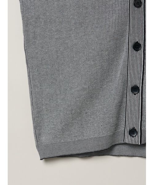 three dots / スリードッツ カーディガン・ボレロ | Men's organic cotton waffle cardigan | 詳細4