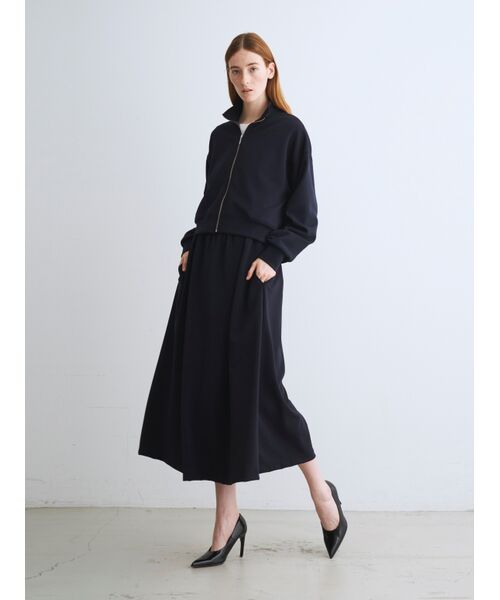 three dots / スリードッツ テーラードジャケット | C-dress scuba bomber jacket | 詳細10