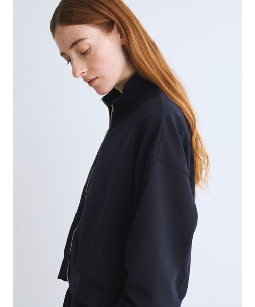 three dots / スリードッツ テーラードジャケット | C-dress scuba bomber jacket | 詳細8