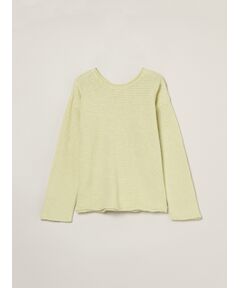 three dots / スリードッツ ニット・セーター | Spinning cotton pullover