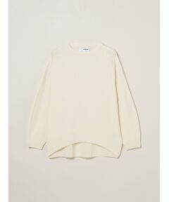 Wool garment crew neck sweater