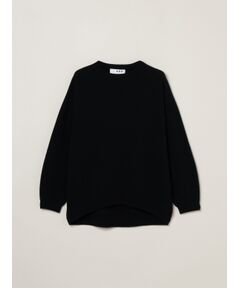 Wool garment crew neck sweater