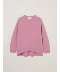 Wool garment crew neck sweater