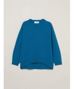 Wool garment crew neck sweater