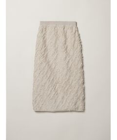 three dots / スリードッツ スカート | Fringe sweater skirt