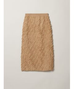 three dots / スリードッツ スカート | Fringe sweater skirt