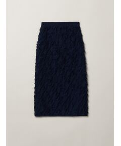 three dots / スリードッツ スカート | Fringe sweater skirt