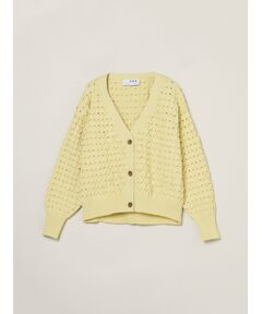 Spongy smooth mesh cardigan