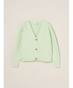 three dots / スリードッツ その他トップス | Spongy smooth mesh cardigan